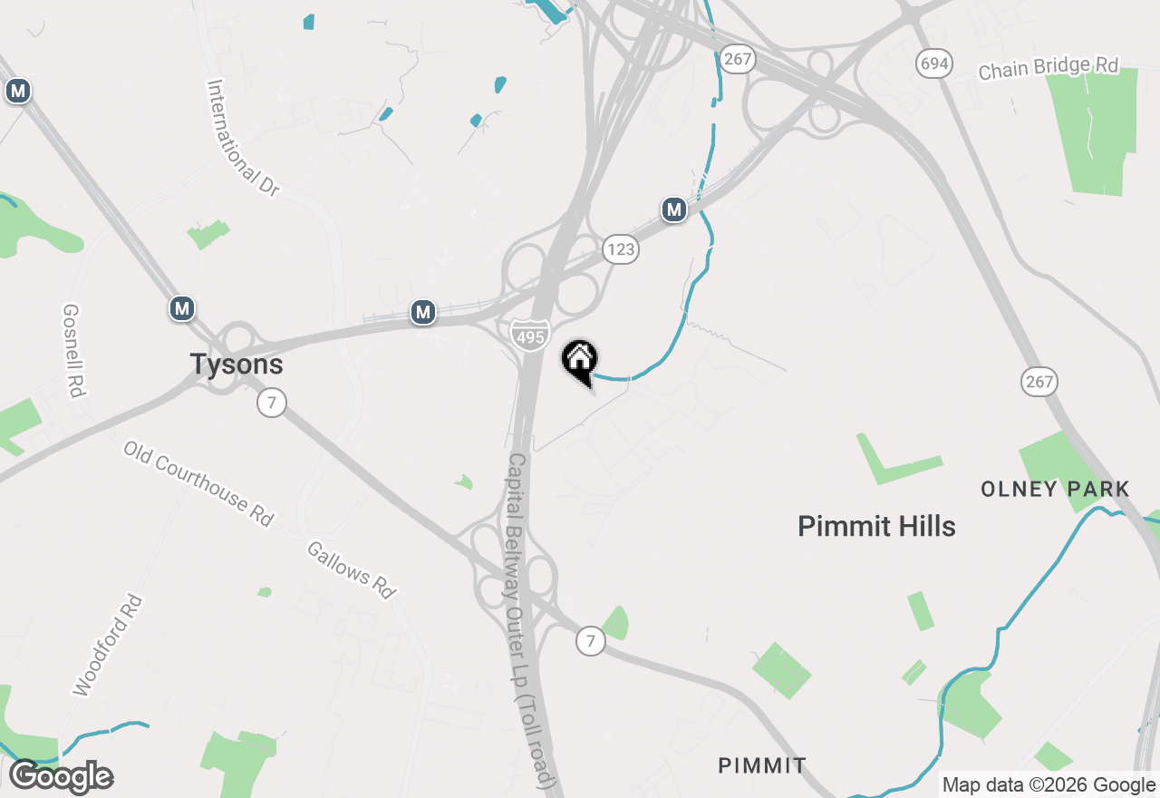 Map of 1800 Old Meadow Road #1601, Mclean, VA 22102