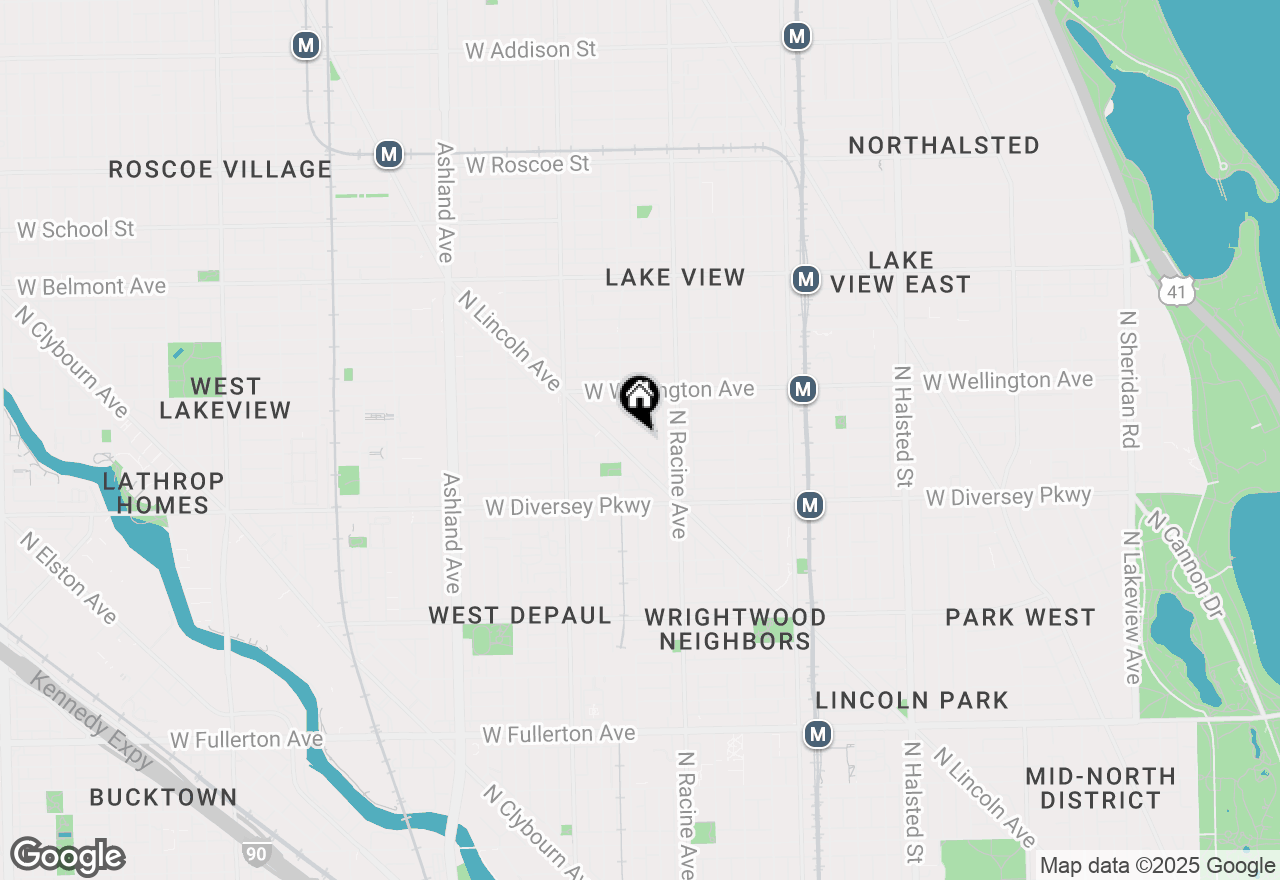 Map of 1240 W George Street, Chicago, IL 60657