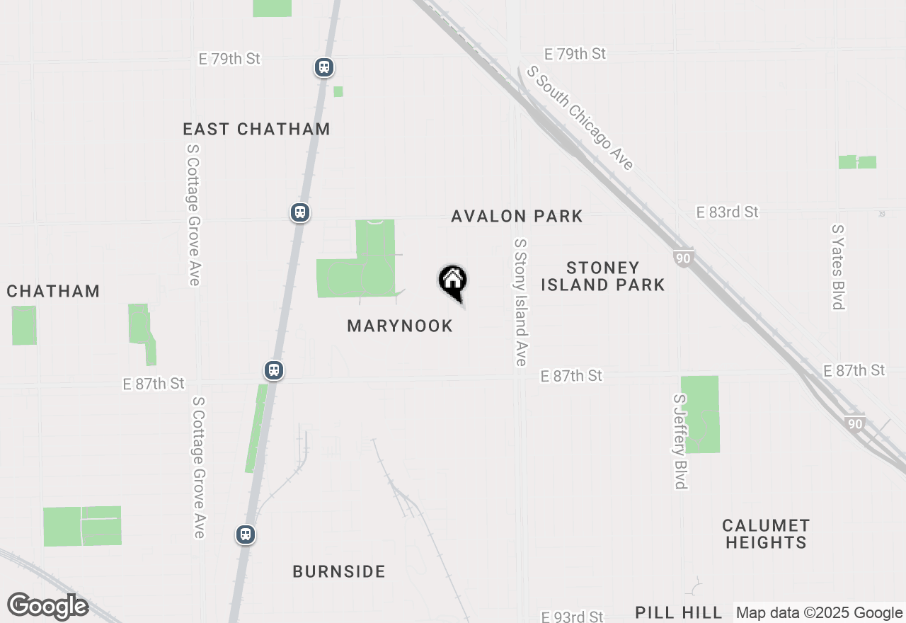 Map of (Address confidential), Chicago, Illinois 60619