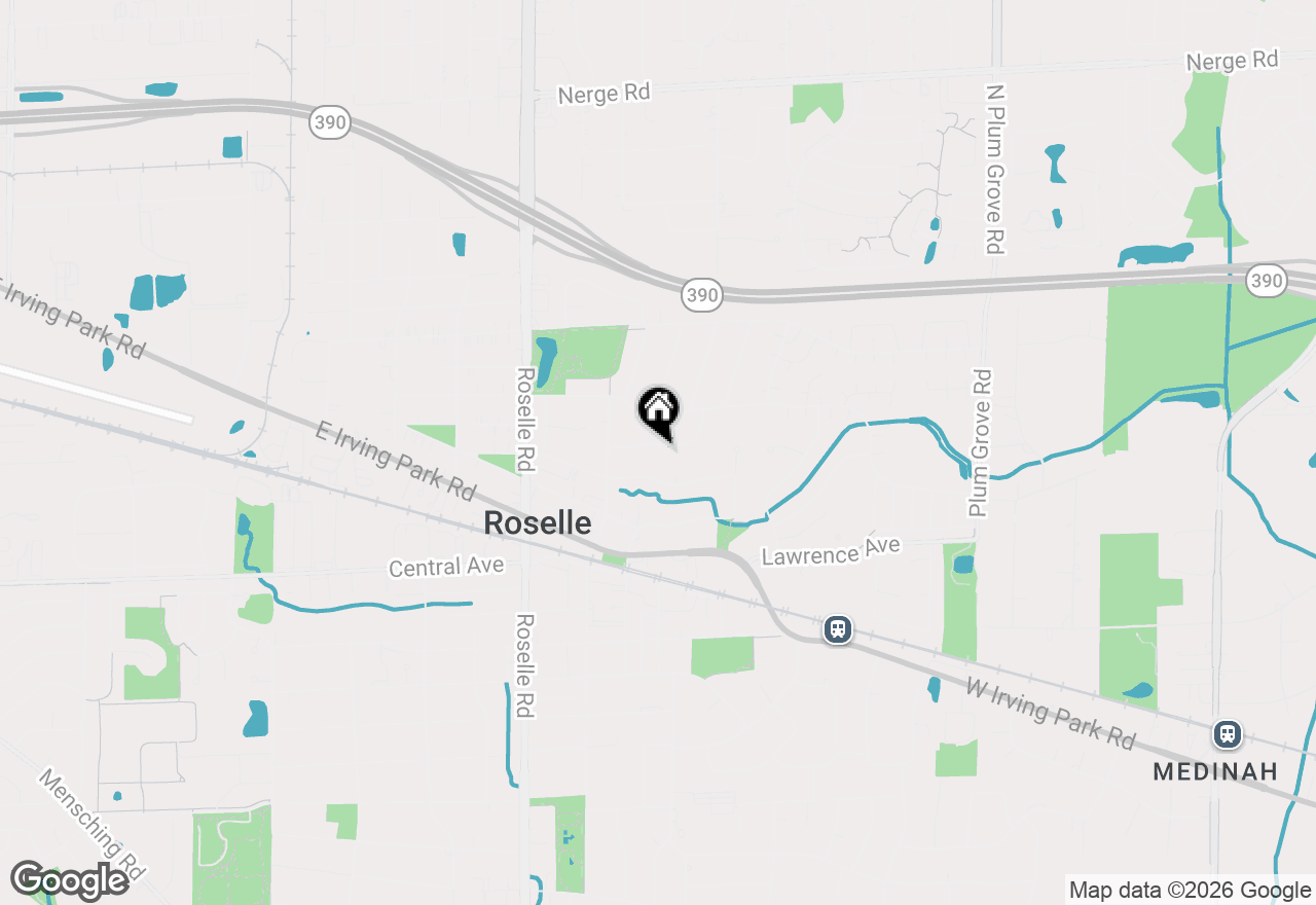 Map of 207 Town Acres Lane, Roselle, IL 60172