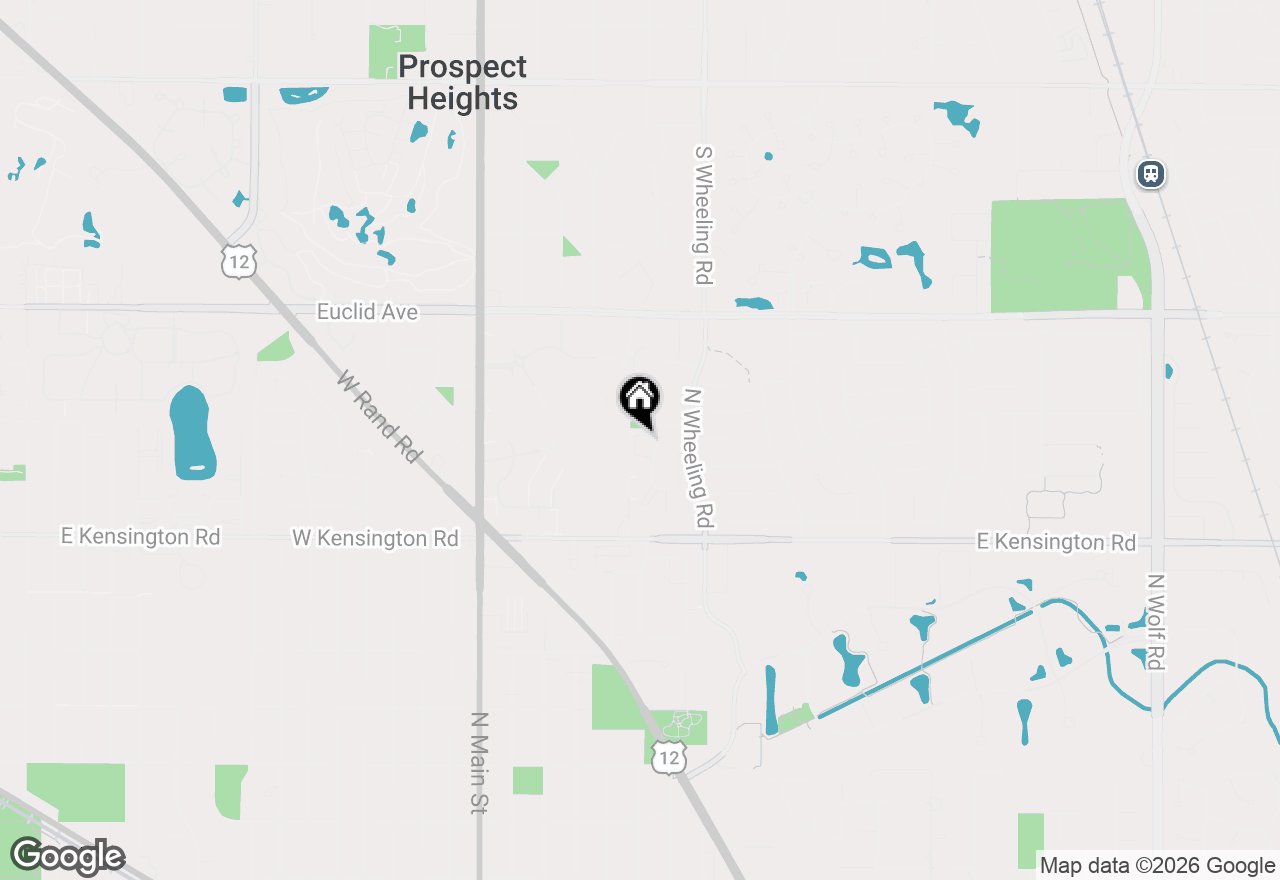 Map of 1058 N Boxwood Drive #A, Mount Prospect, IL 60056
