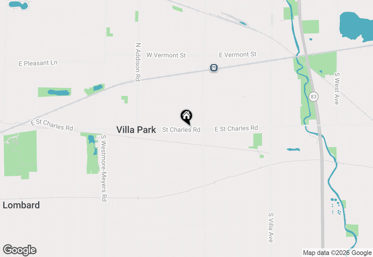 Map of 44 W St. Charles Road, Villa Park, IL 60181