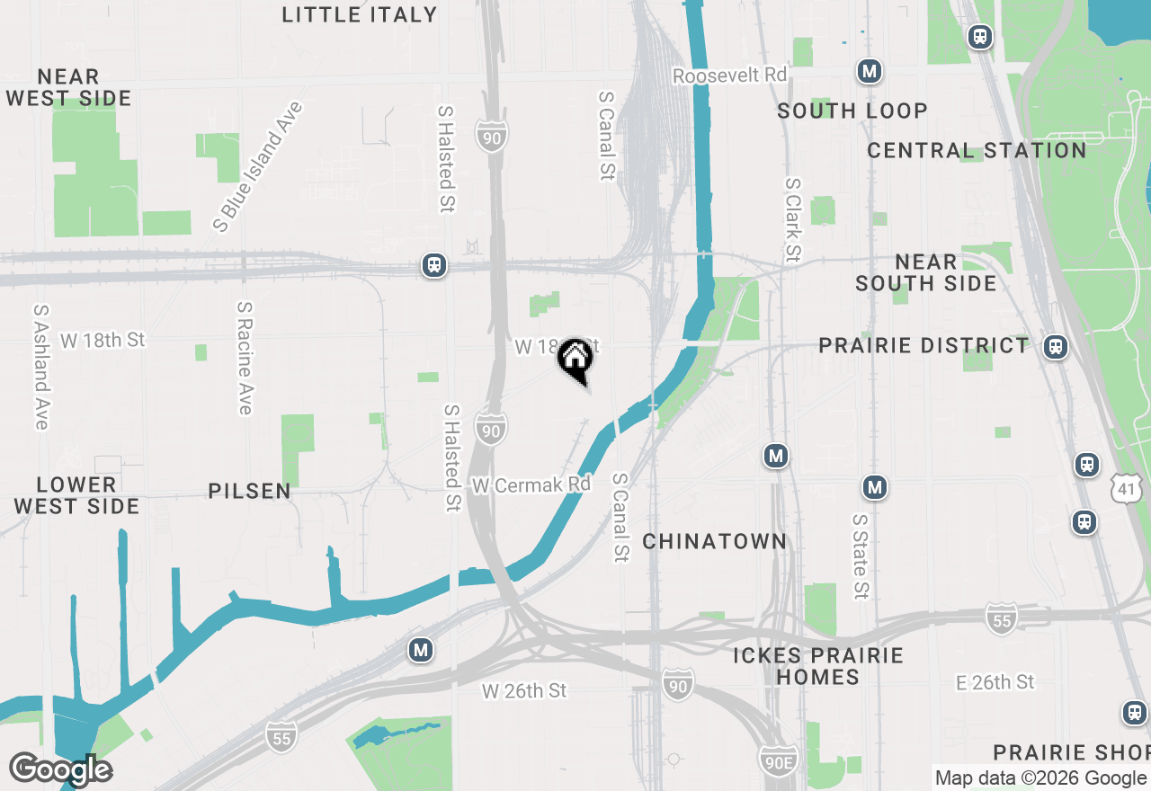 Map of 544 W Cullerton Avenue #G, Chicago, IL 60608
