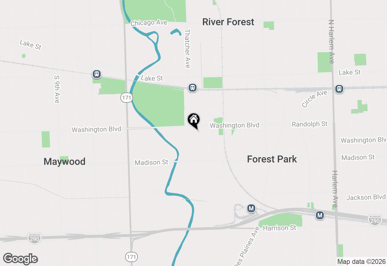 Map of 130 Gale Avenue, River Forest, IL 60305