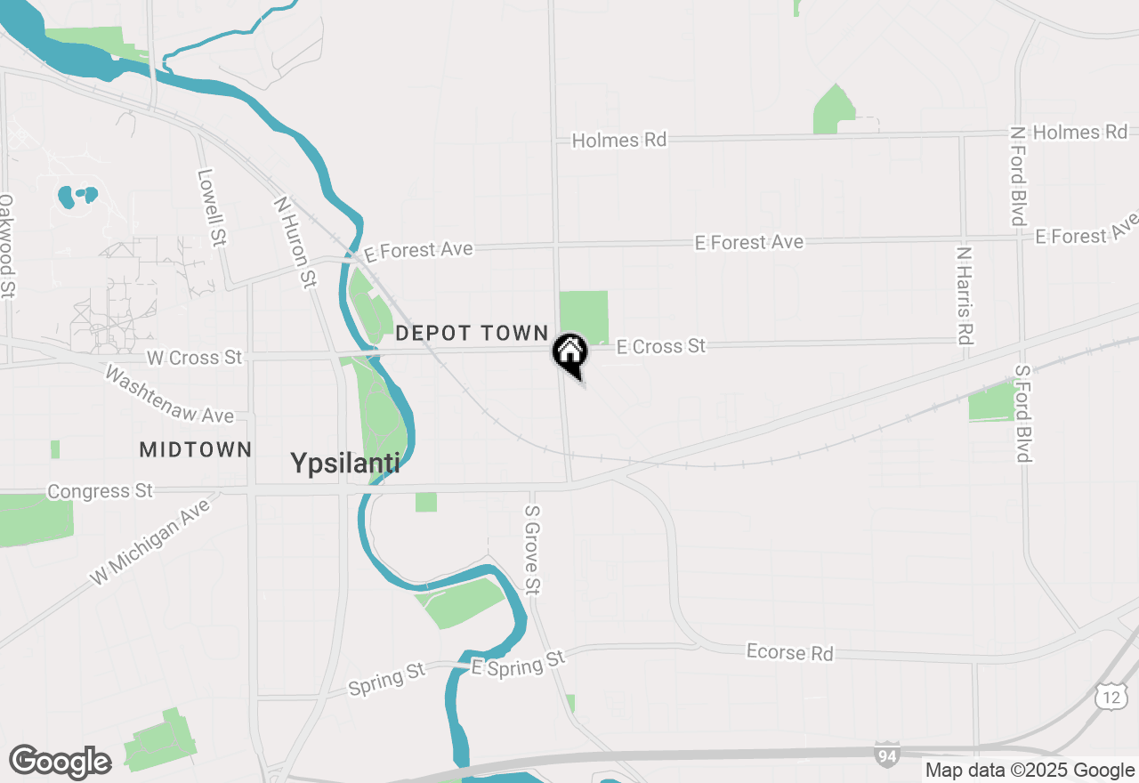 Map of 238 N Prospect Road, Ypsilanti, MI 48198