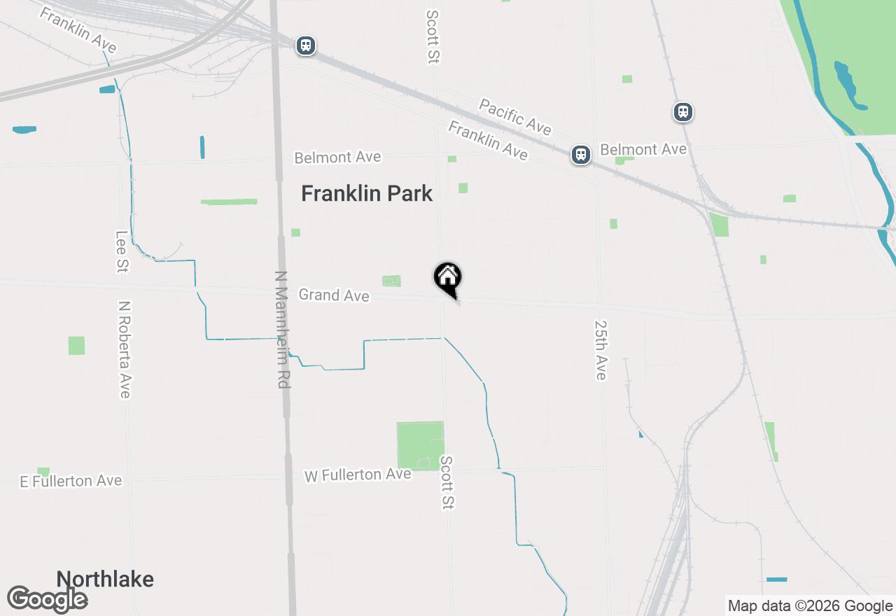 Map of 2807 Scott Street, Franklin Park, IL 60131