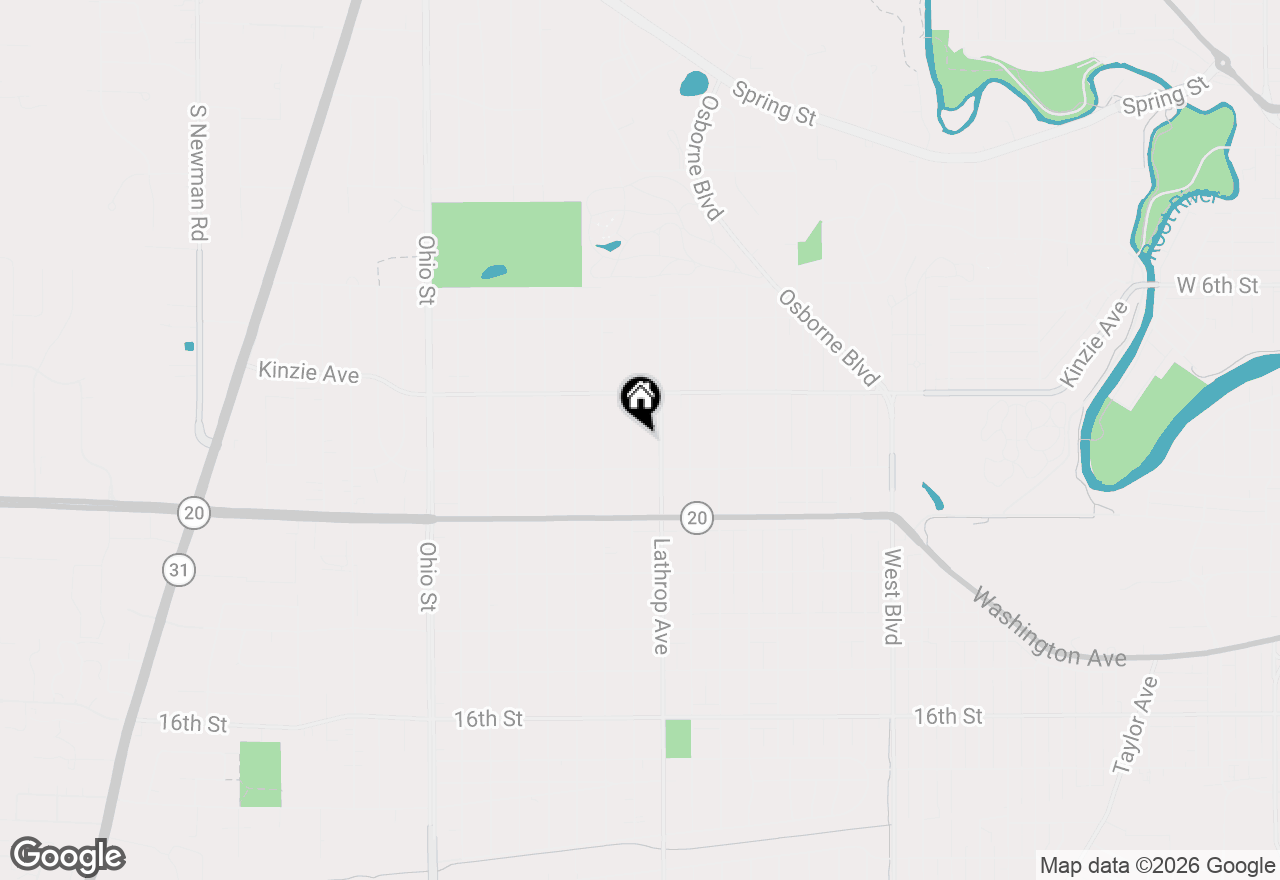 Map of 1011 Russet St, Racine, WI 53405