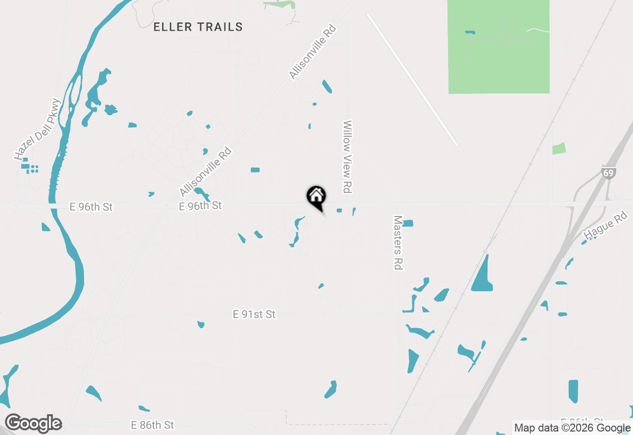 Map of 9526 Settlement Drive W, Indianapolis, IN 46250