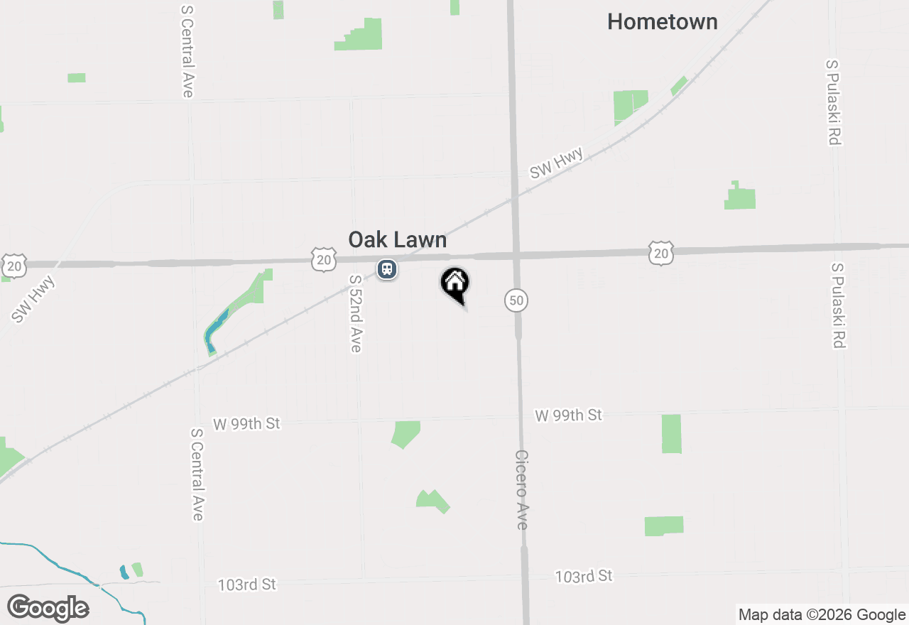Map of 9615 Brandt Avenue, Oak Lawn, IL 60453