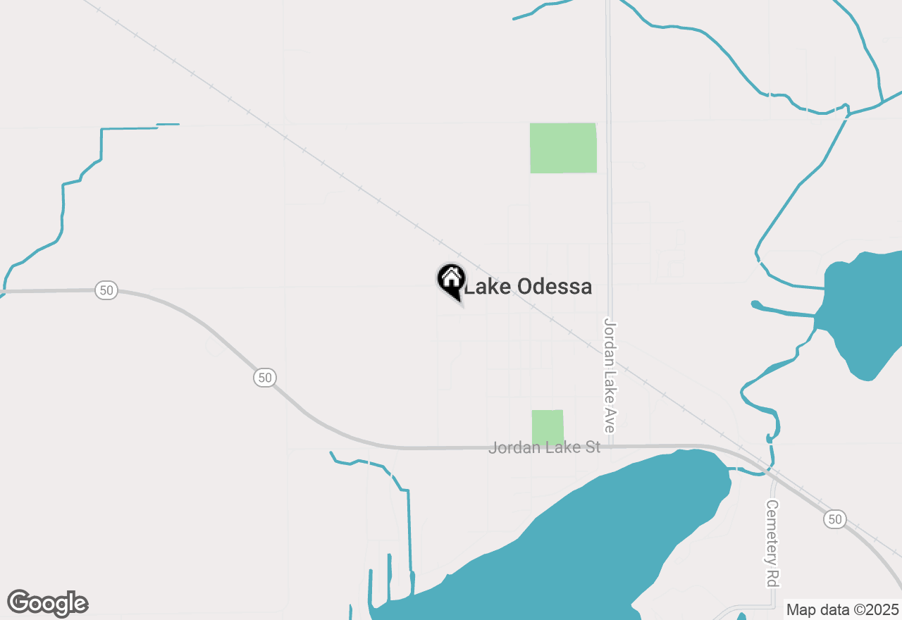 Map of 609 1st Street, Lake Odessa, MI 48849