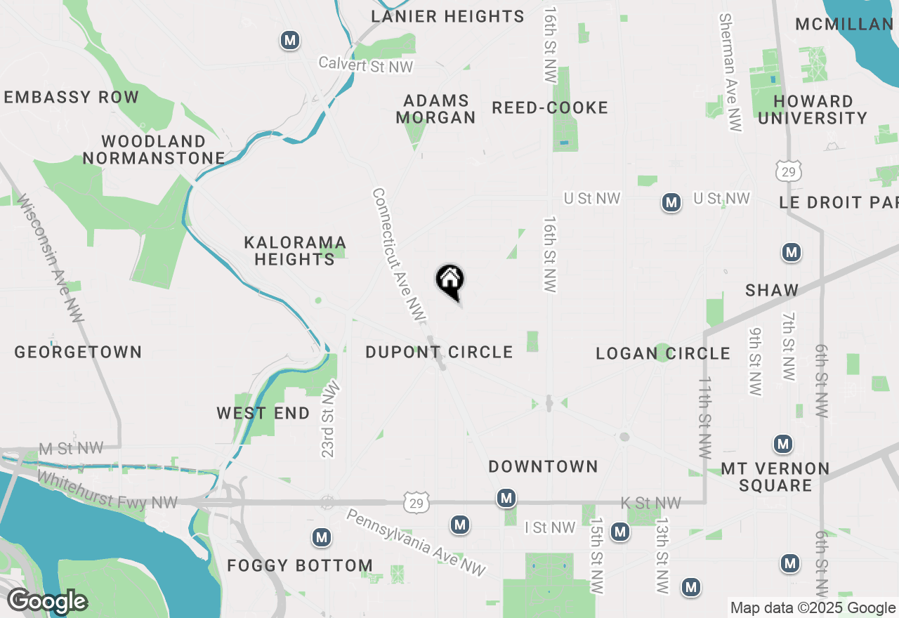 Map of 1824 Corcoran Street Nw, Washington, DC 20009