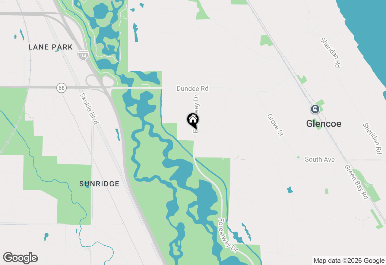 Map of (Address confidential), Glencoe, Illinois 60022