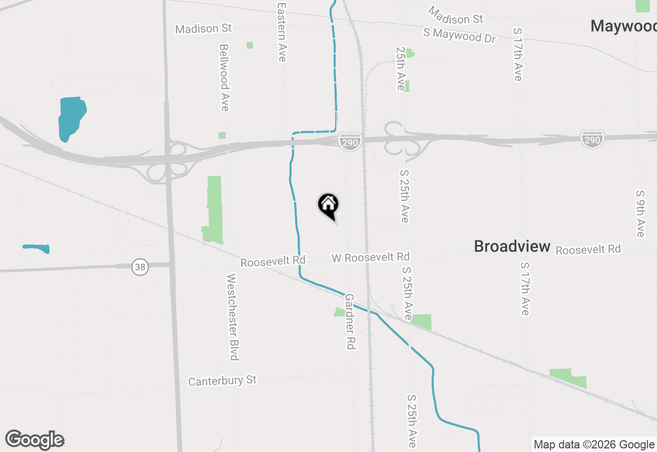 Map of 1024 Bristol Avenue, Westchester, IL 60154