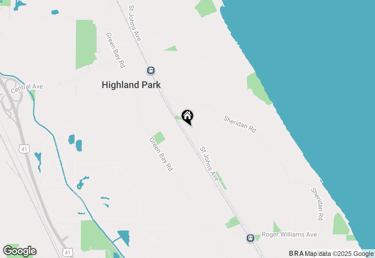 Map of 1350 Saint Johns Avenue, Highland Park, IL 60035