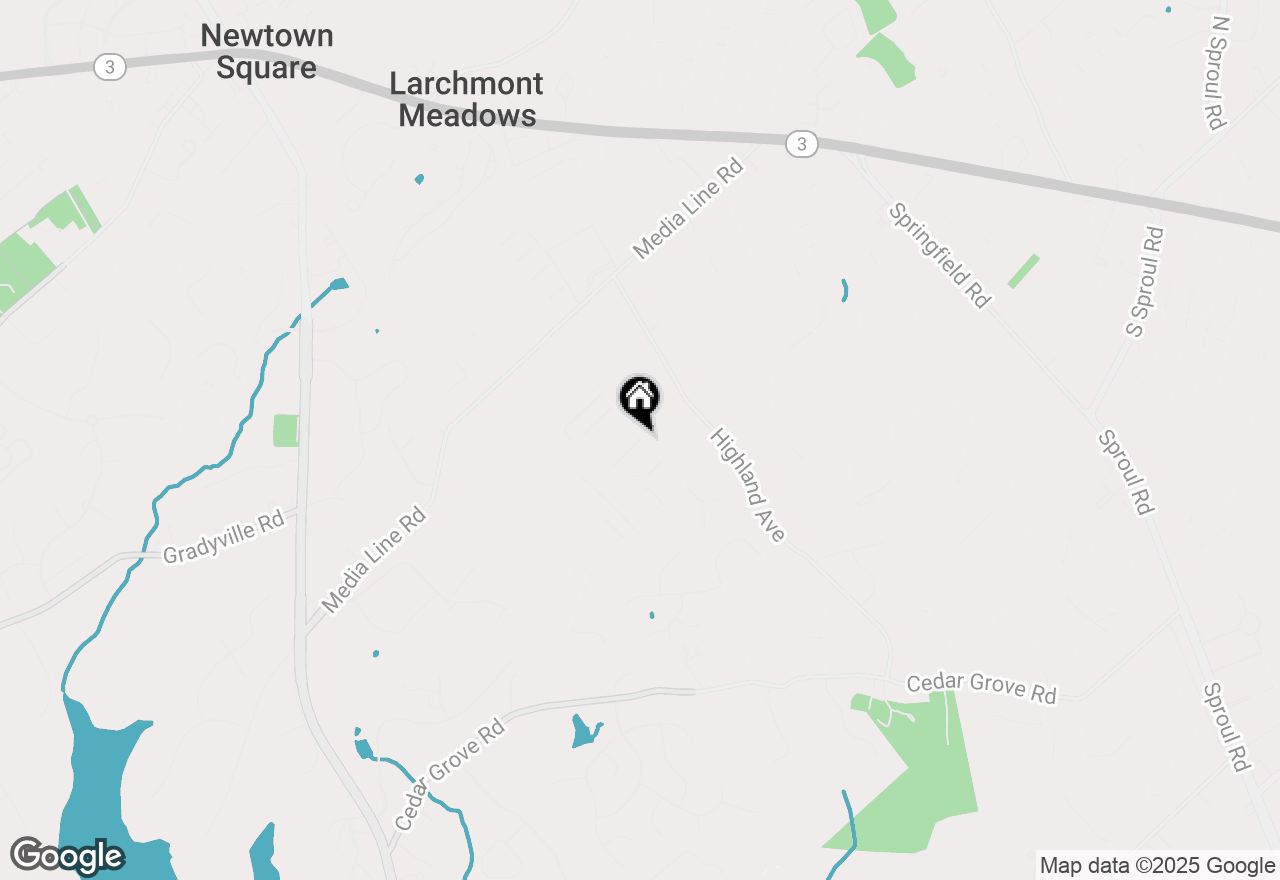 Map of 108 Eagle Drive, Broomall, PA 19008