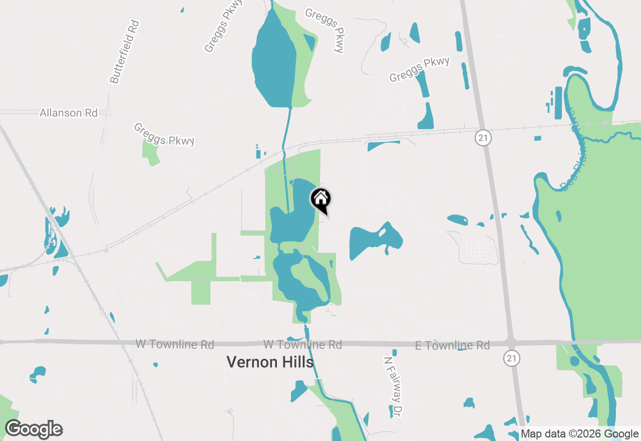 Map of 1250 N Streamwood Lane #338, Vernon Hills, IL 60061