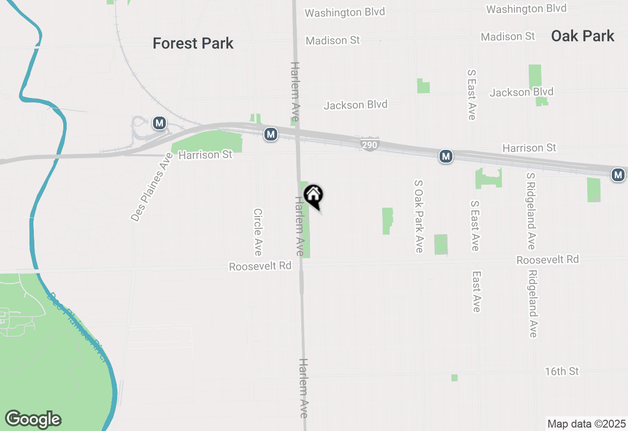 Map of 1108 S Maple Avenue, Oak Park, IL 60304