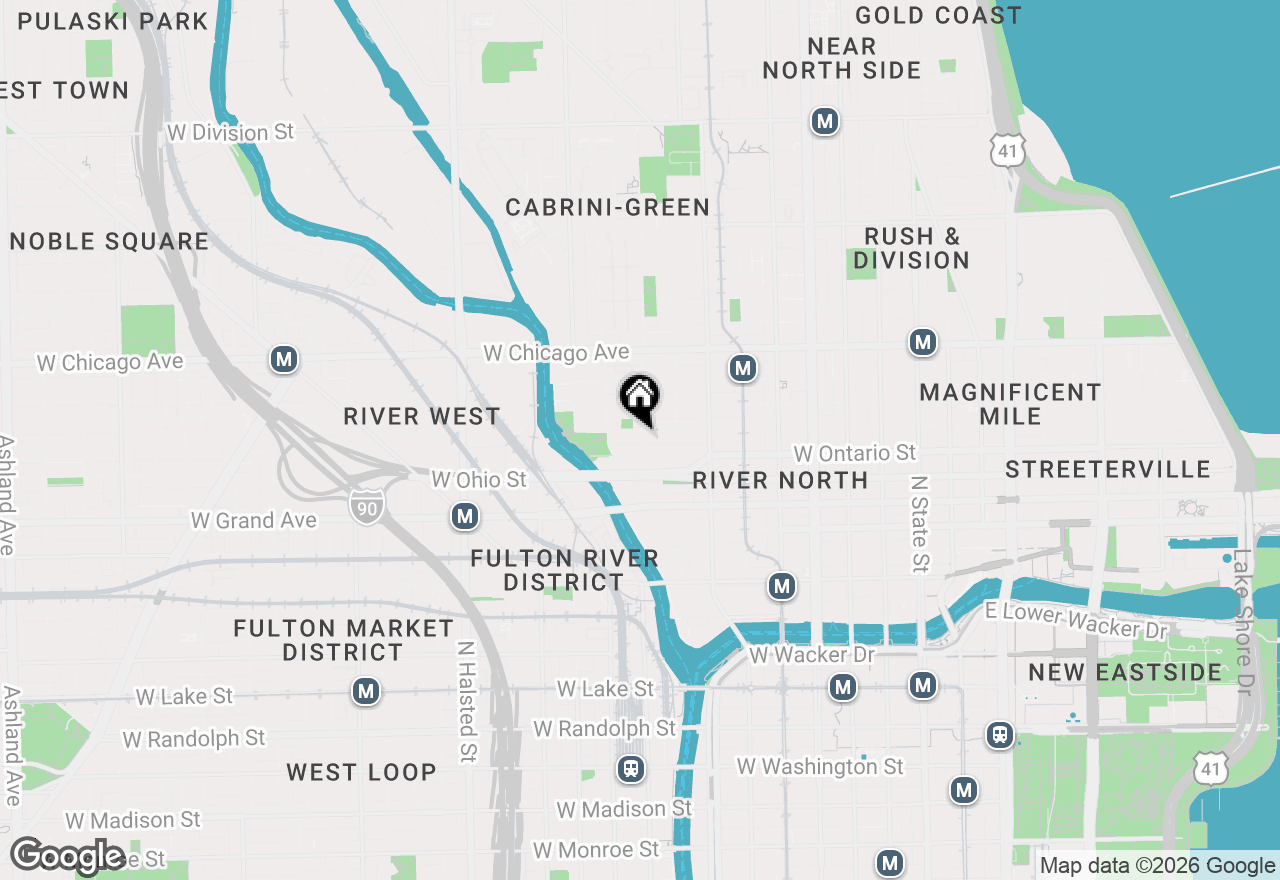 Map of 435 W Erie Street #701, Chicago, IL 60654