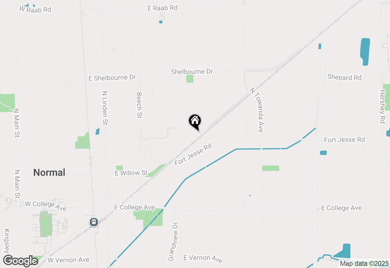 Map of Town ship 24 North Se (1/4) Of Section 19, Normal, IL 61761