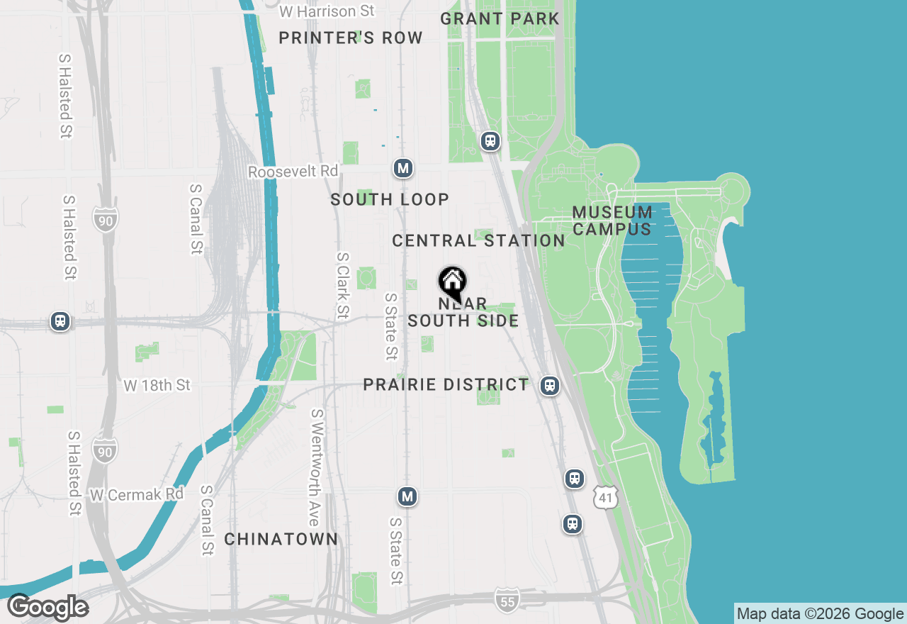 Map of 1537 S Michigan Avenue #6, Chicago, IL 60605