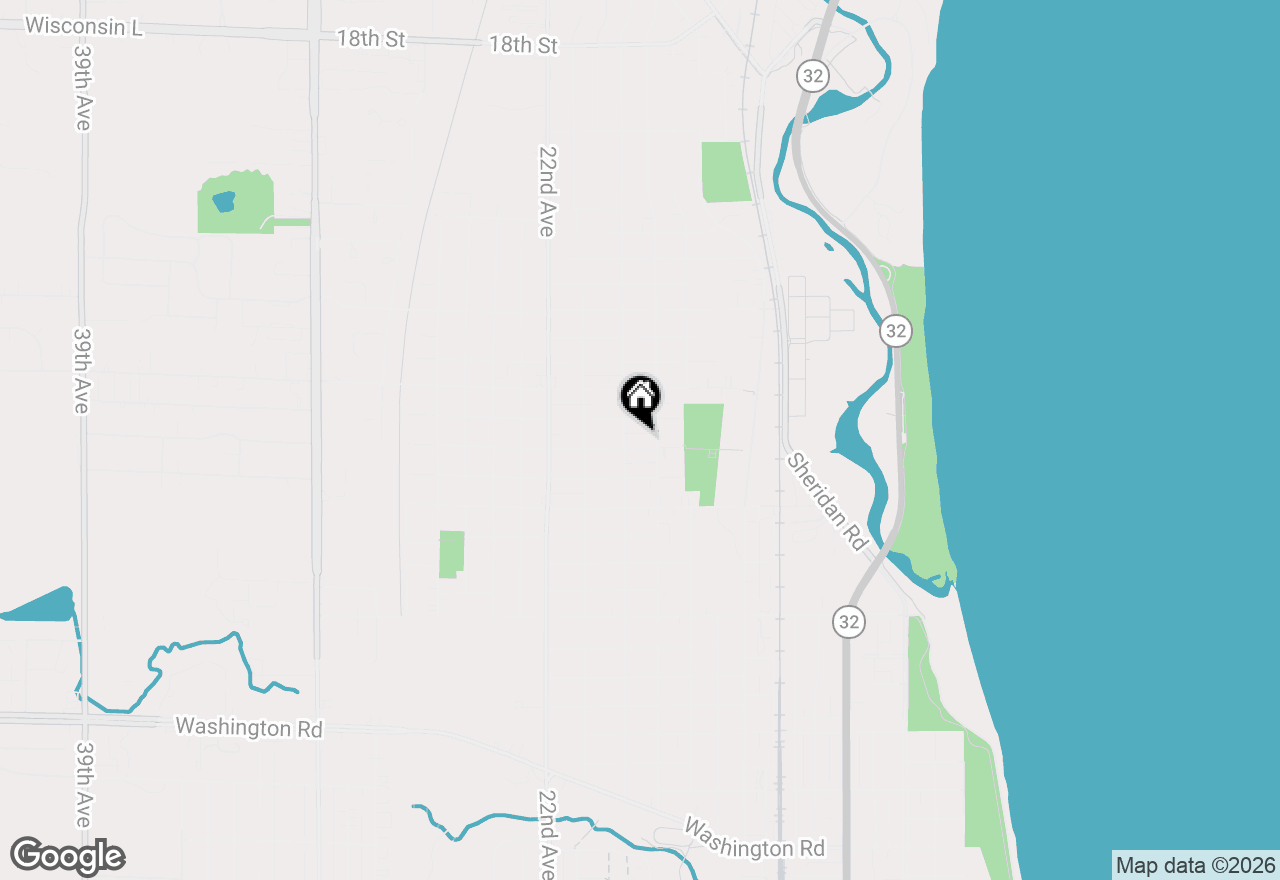 Map of 1818 29th St, Kenosha, WI 53140