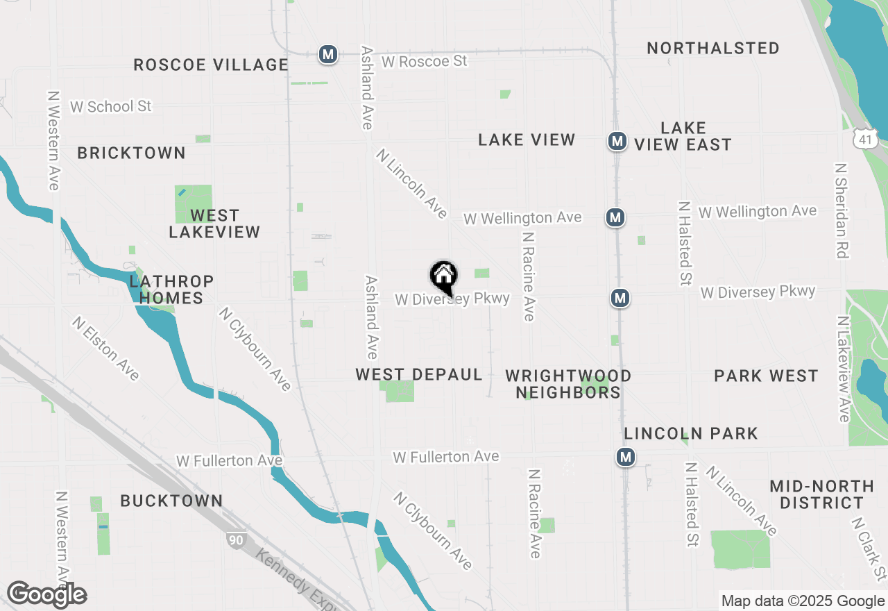 Map of 1409 W Diversey Parkway #222, Chicago, IL 60614