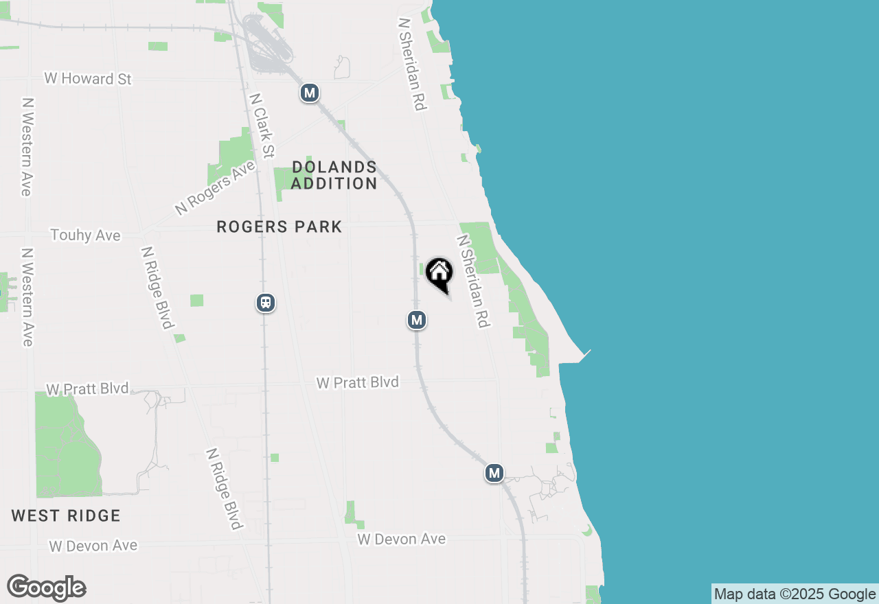 Map of 1318 W Lunt Avenue #302, Chicago, IL 60626