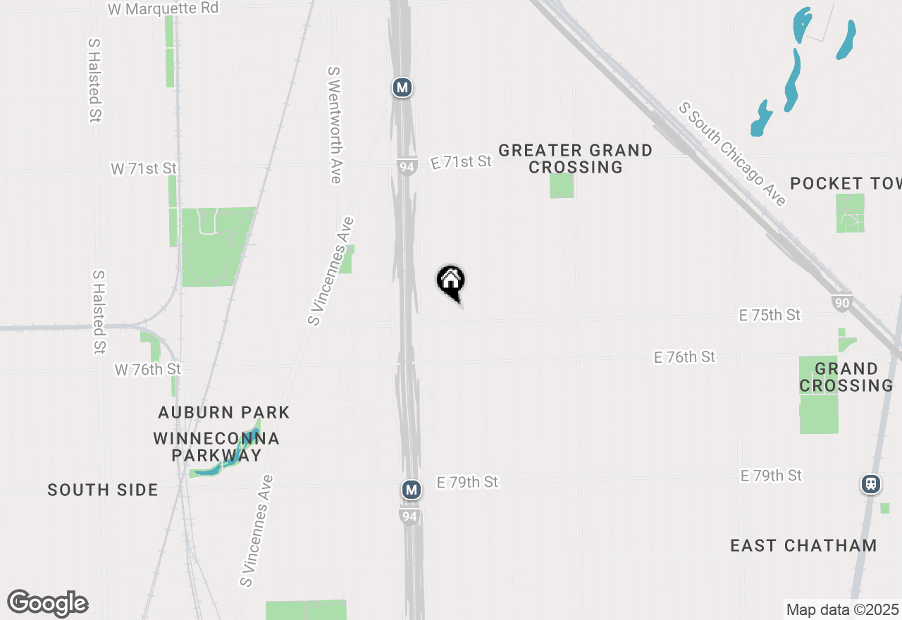 Map of 7443 S Wabash Avenue, Chicago, IL 60619