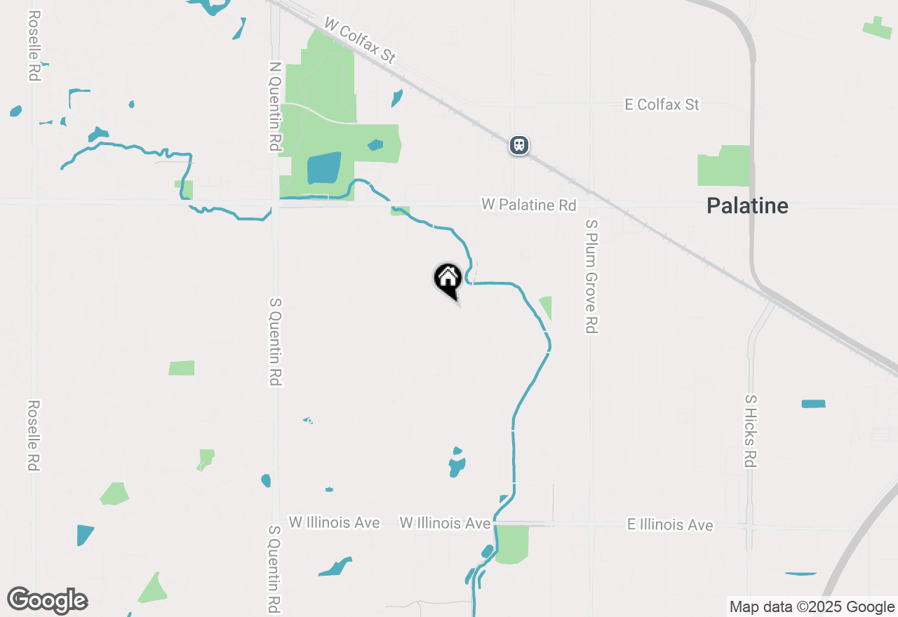 Map of 222 S Maple Street, Palatine, IL 60067