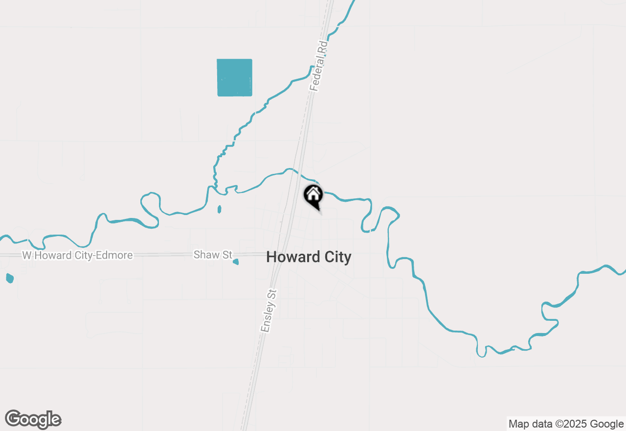 Map of 204 White Street, Howard City, MI 49329