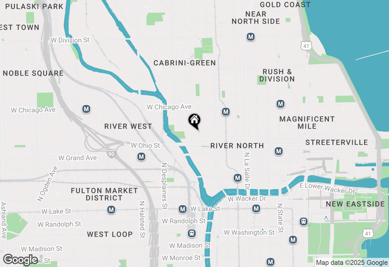 Map of 435 W Erie Street #1803, Chicago, IL 60654