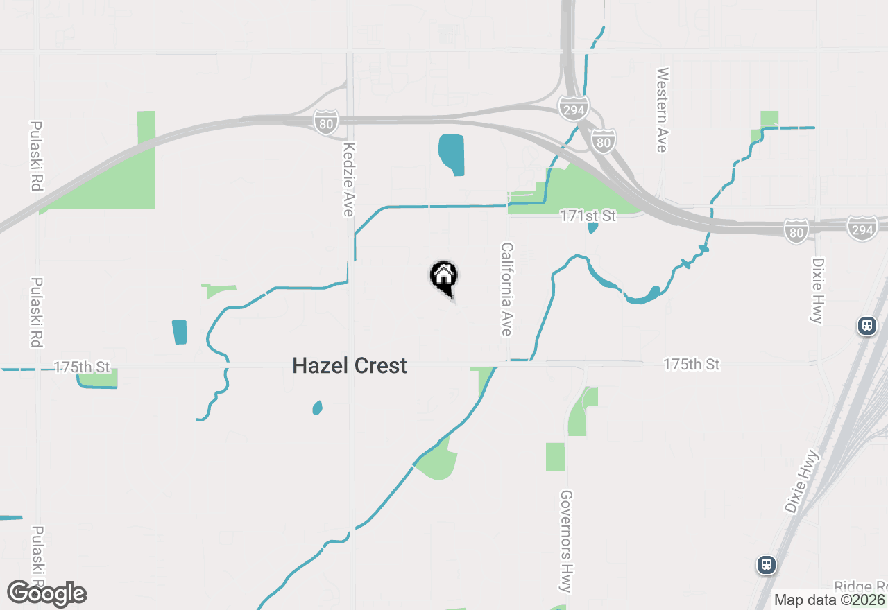 Map of 17306 Holmes Avenue, Hazel Crest, IL 60429