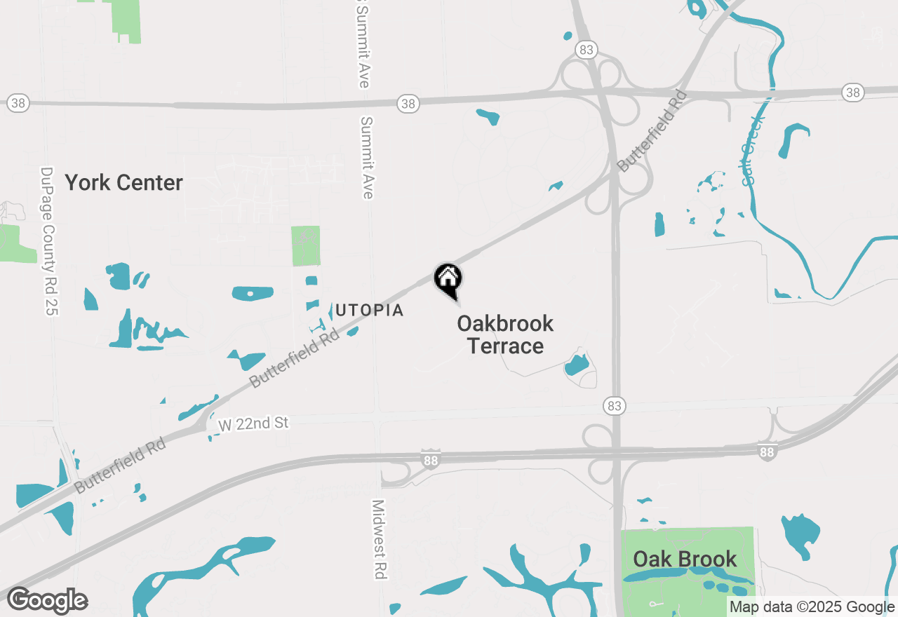 Map of 1S518 Macarthur Drive, Oakbrook Terrace, IL 60181