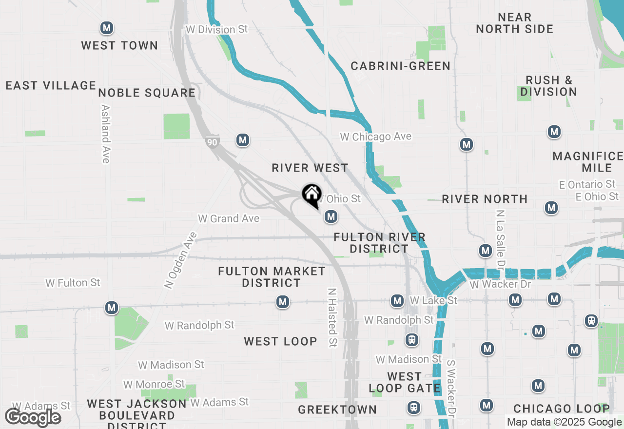 Map of 840 W Grand Avenue, Chicago, IL 60642