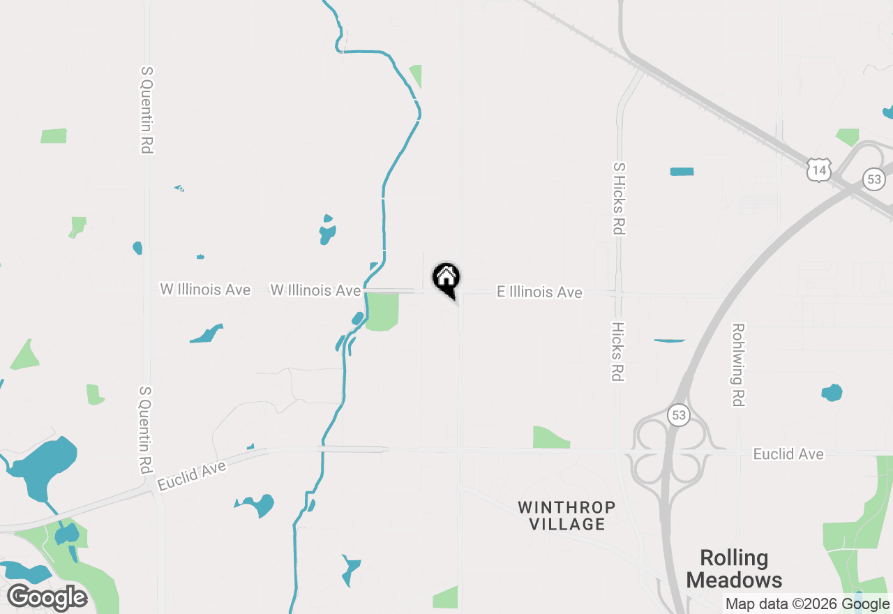 Map of 16 W Fern Court #204, Palatine, IL 60067