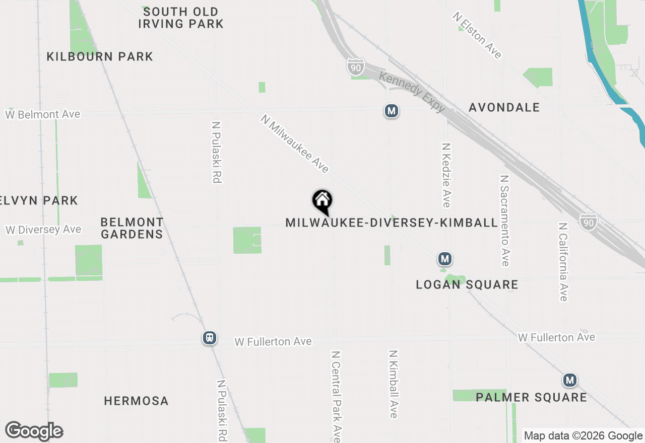 Map of (Address confidential), Chicago, Illinois 60647