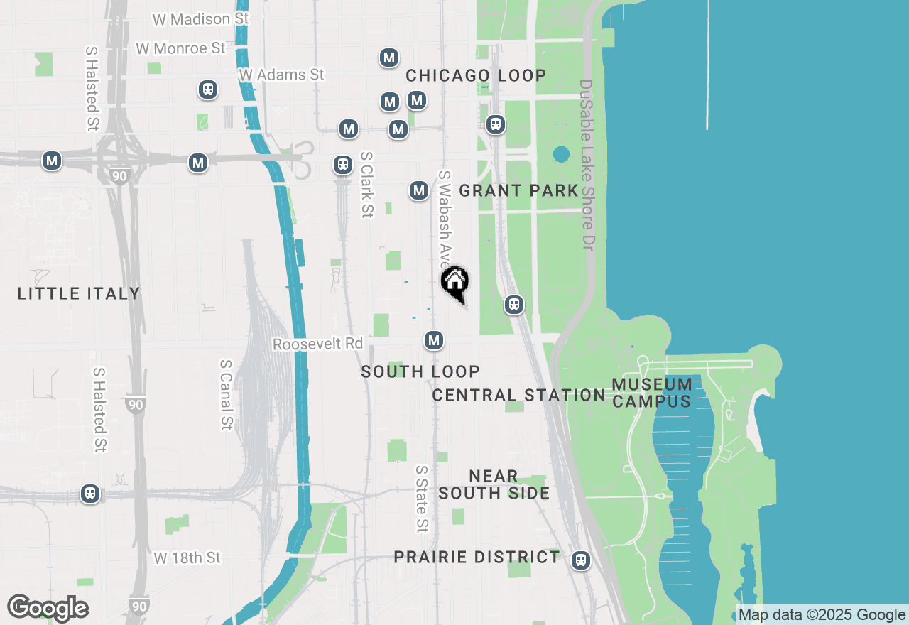 Map of 1111 S Wabash Avenue #2401, Chicago, IL 60605