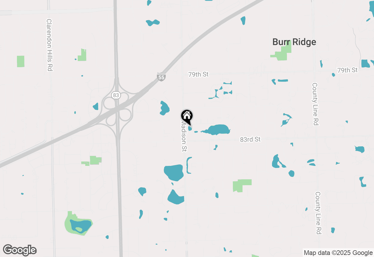 Map of 15W703 83rd Street, Burr Ridge, IL 60527