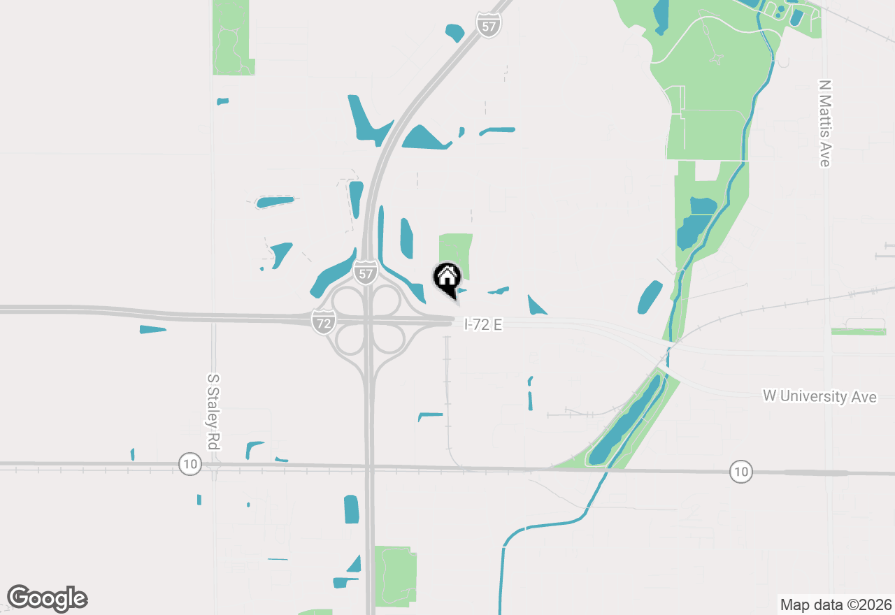 Map of 3303 Old Warson Road, Champaign, IL 61822
