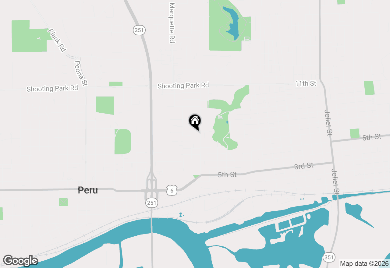 Map of 618 10th Street, Peru, IL 61354