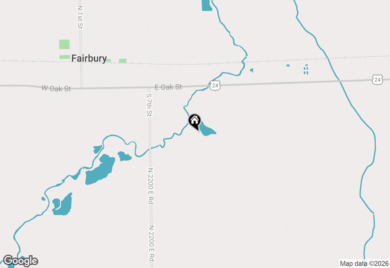 Map of 13 Timber Ridge Drive, Fairbury, IL 61739