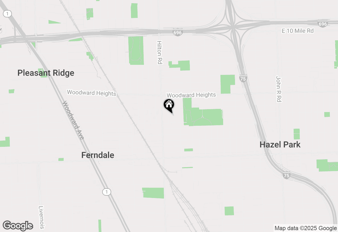 Map of 2356 Mcdowell Street, Ferndale, MI 48220