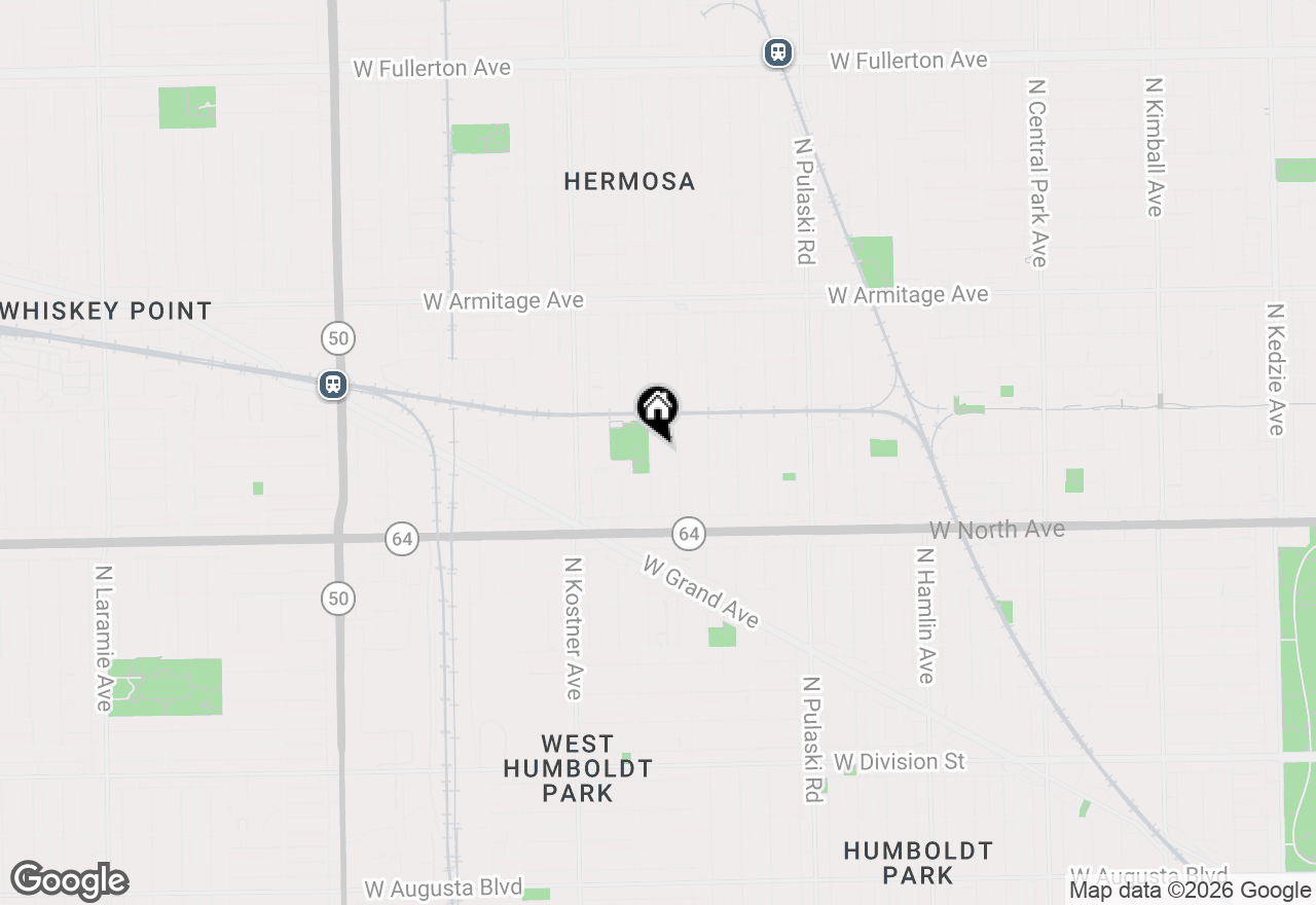 Map of 1720 N Tripp Avenue, Chicago, IL 60639