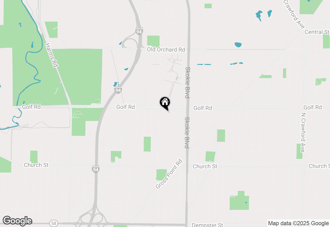 Map of 9529 Bronx Place #418, Skokie, IL 60077