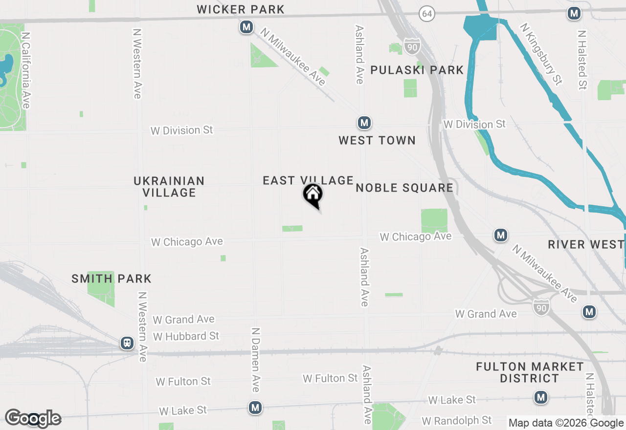 Map of 853 N Wood Street #1, Chicago, IL 60622