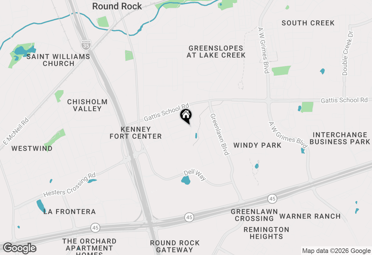 Map of 708 Greenwich Pl, Round Rock, TX 78664