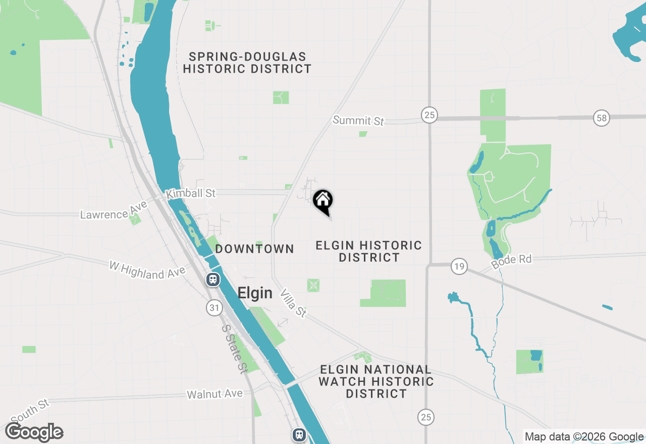 Map of 371 North Street, Elgin, IL 60120