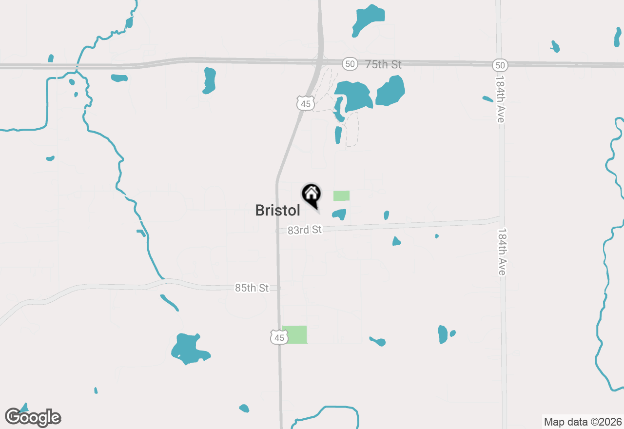 Map of 8211 198th Ave, Bristol, WI 53104