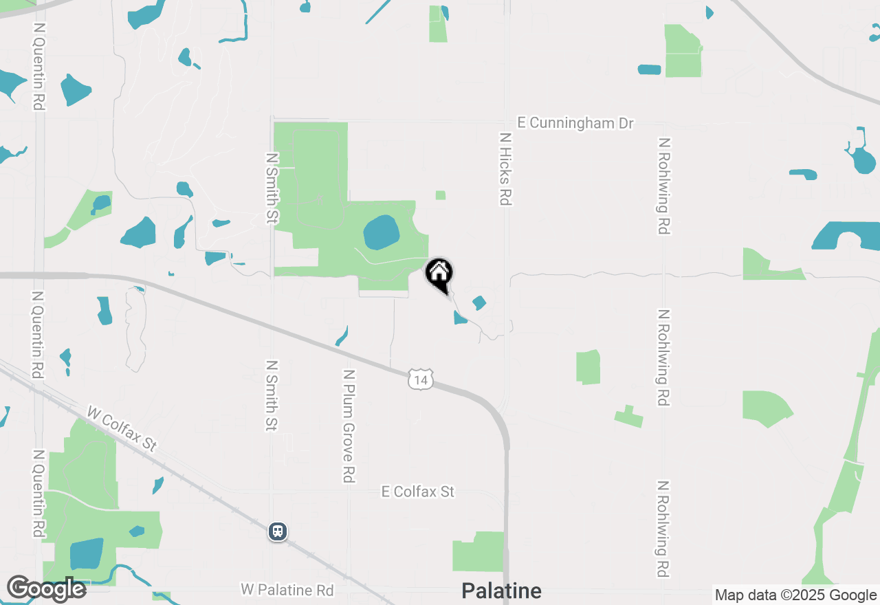 Map of 1 Renaissance Place #400, Palatine, IL 60067