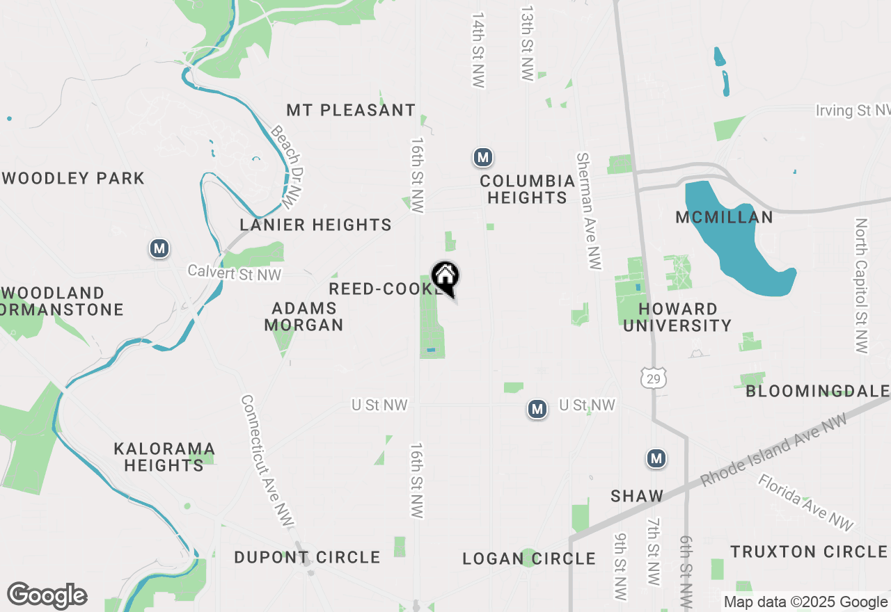 Map of 1461 Chapin Street Nw, Washington, DC 20009